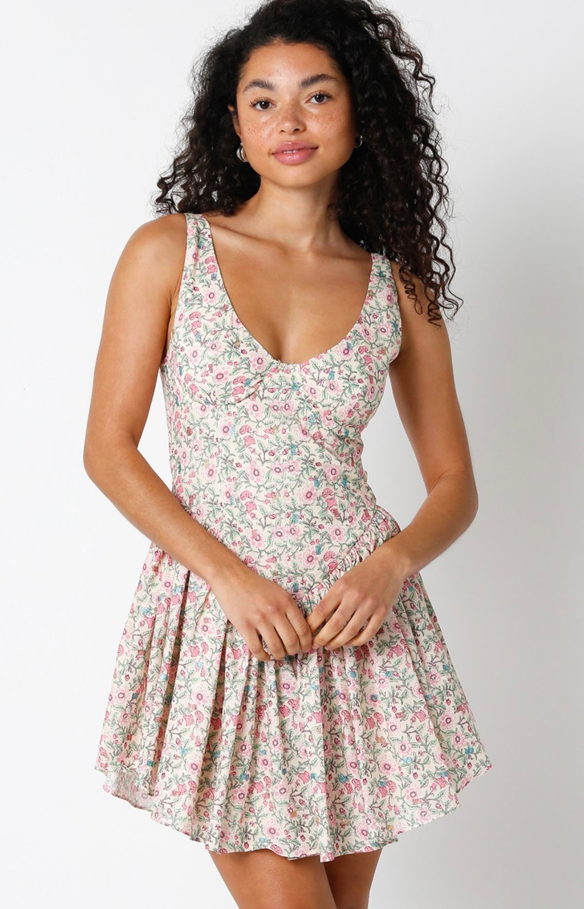 Delaney Flower Corset Dress