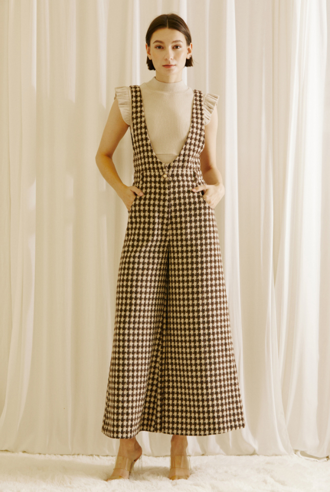 Houndstooth Jumpsuit