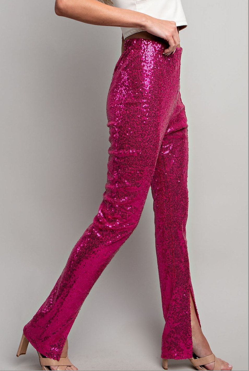 Pink Sequin Pants – LOVS Boutique