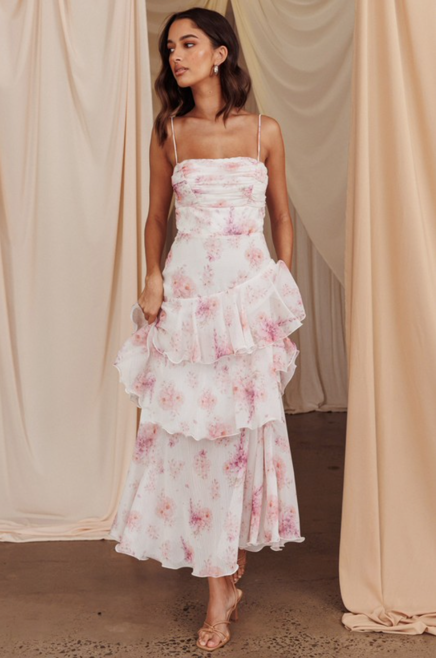 Floral Tiered Maxi Dress