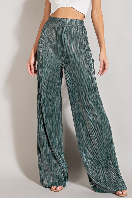 Metallic Green Pant