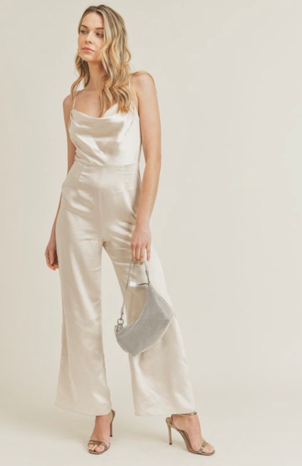 Satin Pearl Jumpsuit