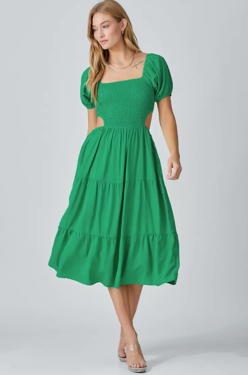 Cut Out Emerald dress