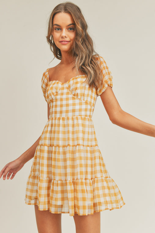 Gingham print Dress